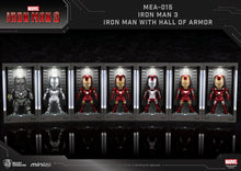 Load image into Gallery viewer, Iron Man 3 MEA-015 Iron Man MK VII Action Figure with Hall of Armor Display - Previews Exclusive