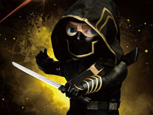 Load image into Gallery viewer, Ronin the mysterious, hooded assassin, carries his katana just like a samurai out to avenge the fallen!