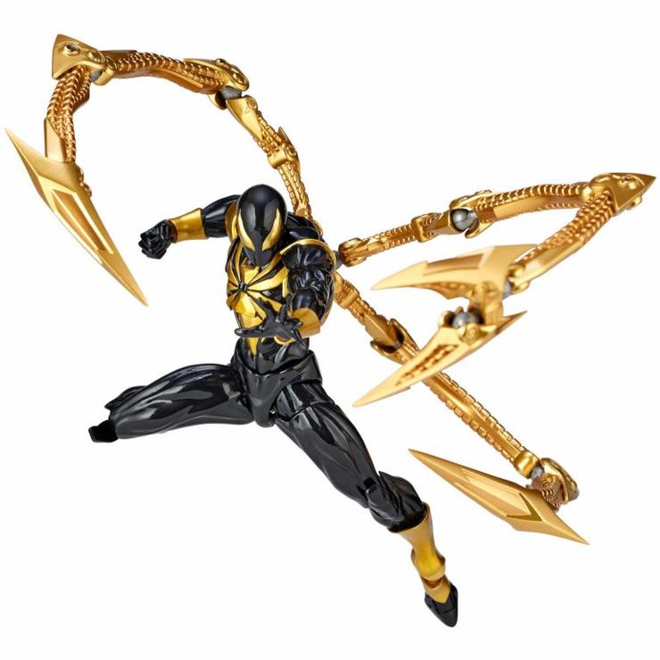 P*i様 REVOLTECH IRON SPIDER フィギュア Kaiyodo Revoltech Amazing Yamaguchi Iron Spider Total Height