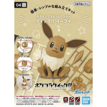 Load image into Gallery viewer, Pokemon Model Kit Quick!! 04 Eevee