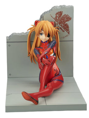 Asuka from Evangelion 3.0+1.0 movie in a sitting pose