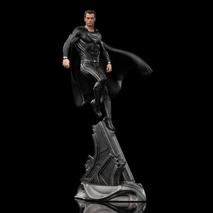 Iron Studios Zack Snyder's Justice League Superman Black Suit Art Scale 1/10 Statue