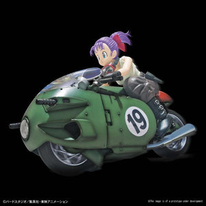 Bulma from Dragon Ball on her Variable Bike