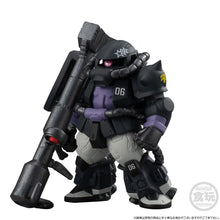 Load image into Gallery viewer, Mobile Suit Gundam FW Gundam Converge Black Tri-Stars Zaku II High Mobility Type &amp; Dom Set of 6 Figures
