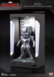 Iron Man 3 MEA-015 Iron Man MK II Action Figure with Hall of Armor Display - Previews Exclusive