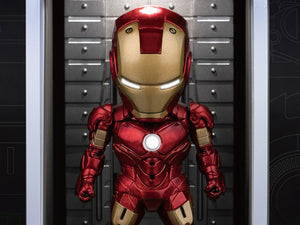 Iron Man 3 MEA-015 Iron Man MK IV Action Figure with Hall of Armor Display - Previews Exclusive