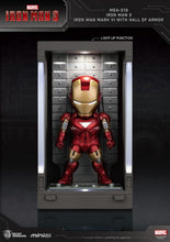 Load image into Gallery viewer, Iron Man 3 MEA-015 Iron Man MK VI Action Figure with Hall of Armor Display - Previews Exclusive
