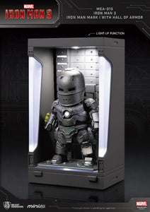 Iron Man 3 MEA-015 Iron Man MK I Action Figure with Hall of Armor Display - Previews Exclusive