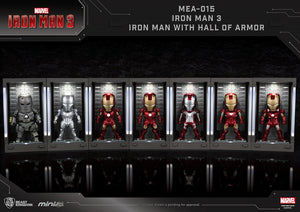 Iron Man 3 MEA-015 Iron Man MK V Action Figure with Hall of Armor Display - Previews Exclusive