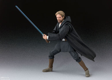 Luke Skywalker Battle of Crait with lightsaber in hand