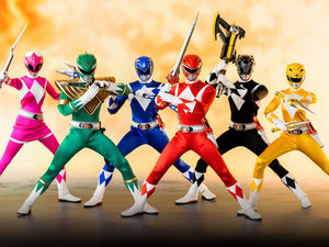 Mighty Morphin Power Rangers Core Rangers + Green Ranger 1/6 Scale Figure (6-Pack) ($100 non-refundable deposit require for this product)
